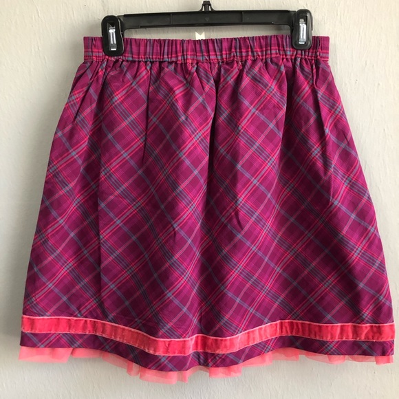 NWT Matilda Jane plaid a line skirt elastic waist. - Picture 2 of 6